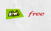 Logo des opératers Kiwi et Free